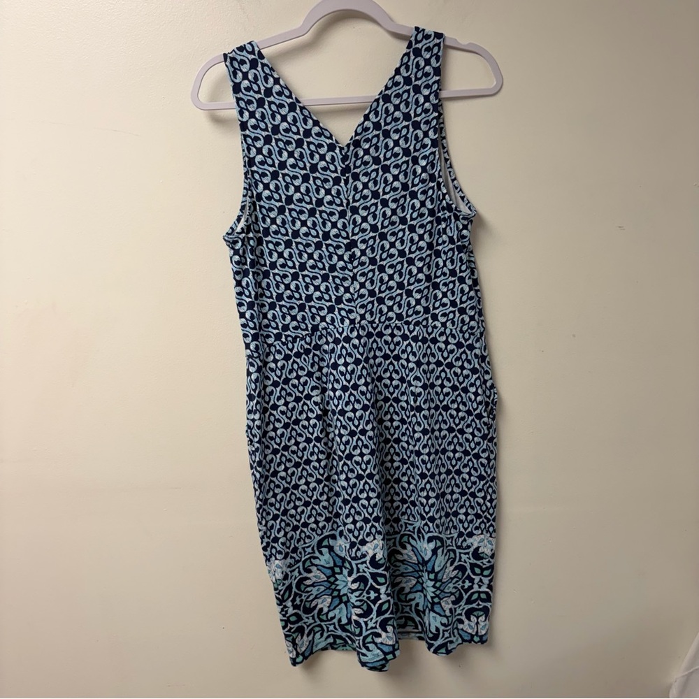 J. McLaughlin Sheath Pencil Dress Abstract Patterned Catalina Cloth Size Medium - Picture 3 of 4